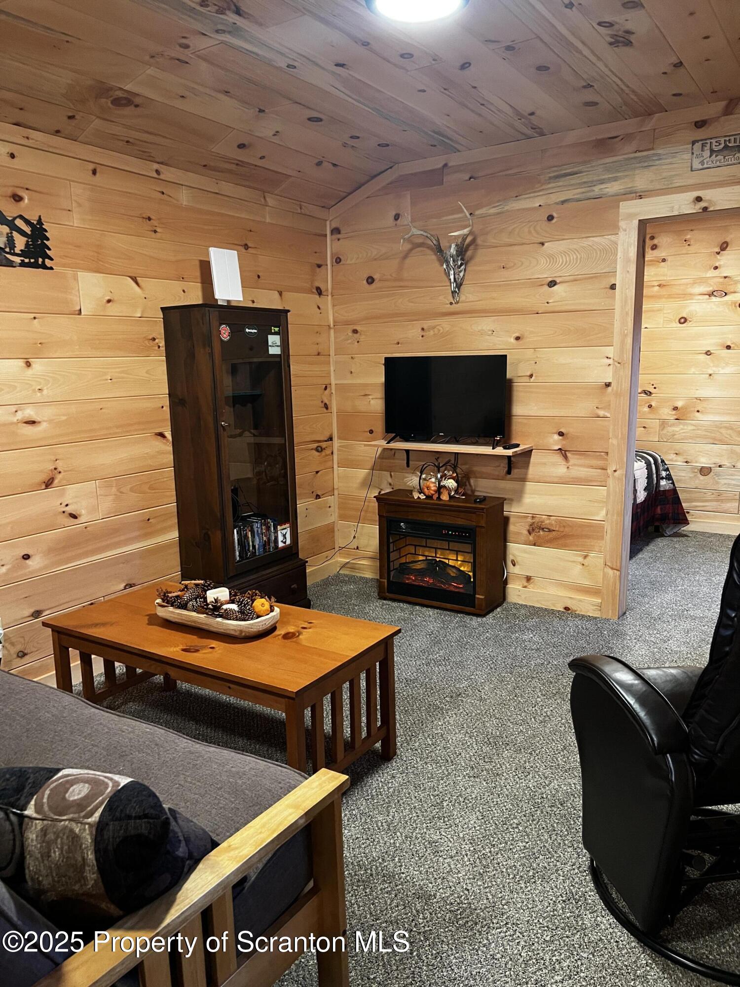706 Pine Mill Road Equinunk, PA 18417 - Photo 5 of 14 a living room with furniture and a flat screen tv