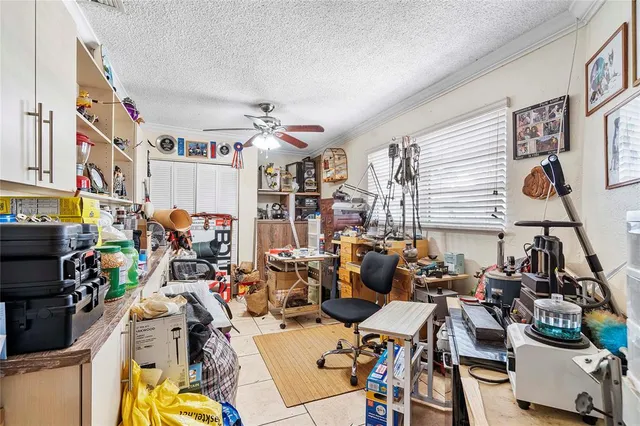 a view of a workspace with furniture