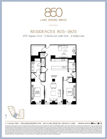 $1,025,000 | 850 North Lake Shore Drive, Unit 1005, Chicago, IL 60611