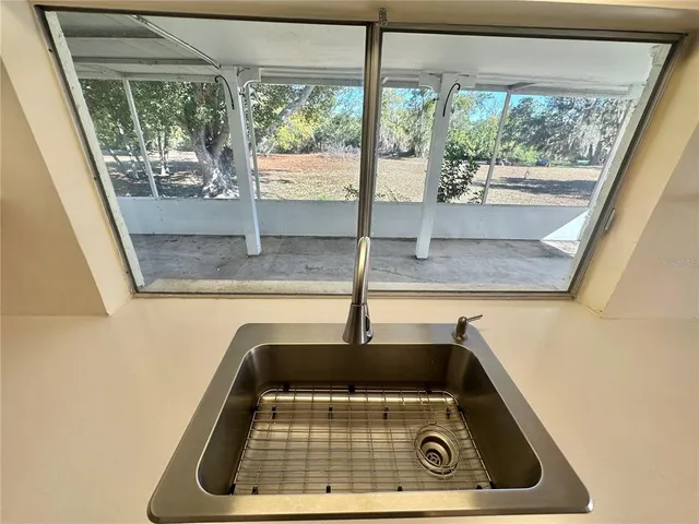 a car parked in front of a door