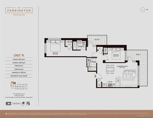 $1,210,000 | 33-66 Farrington Street, Unit 10I | Flushing