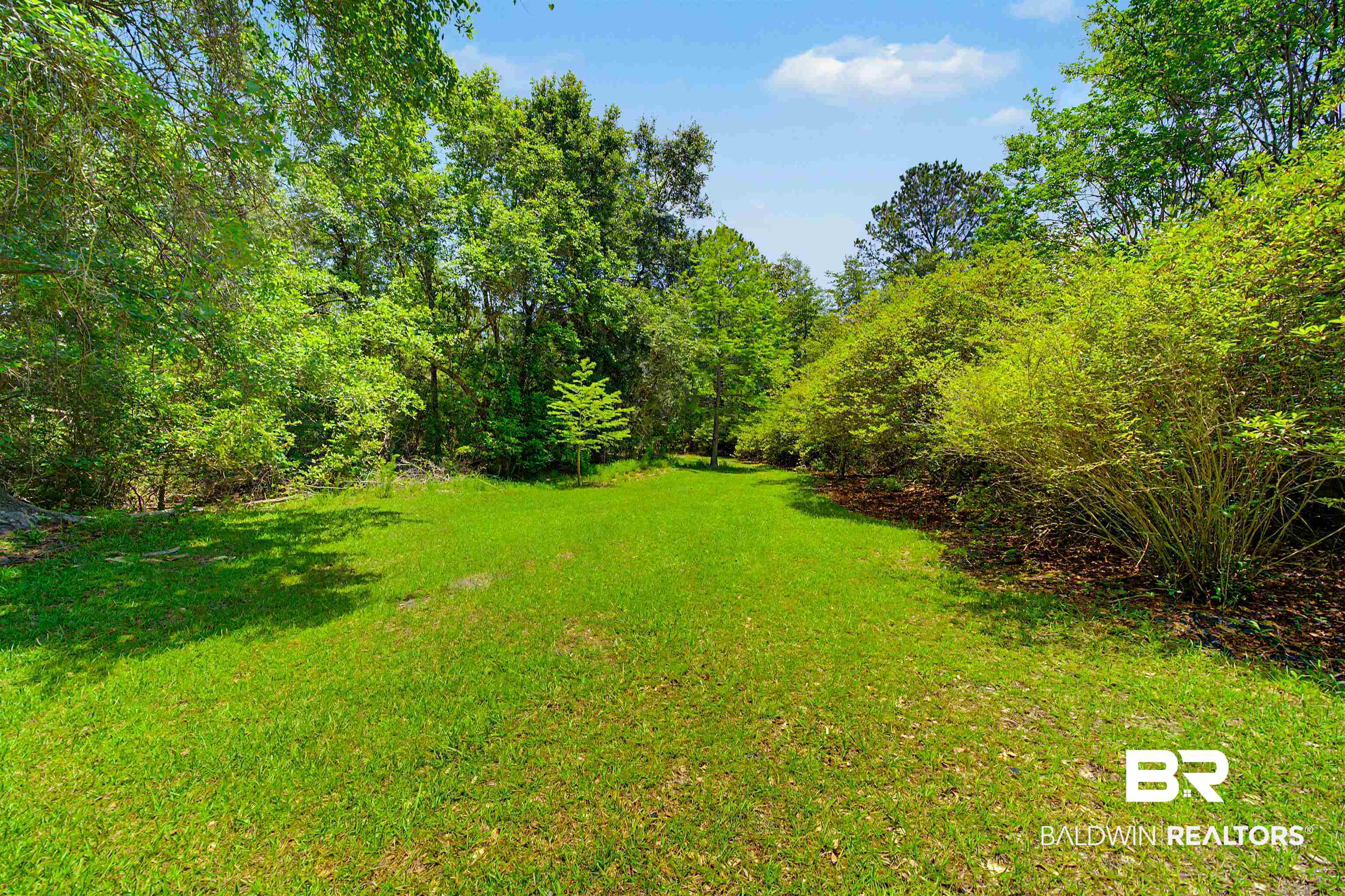 22963 Highway 98 Foley, AL 36535 - Photo 46 of 52 Expansive outdoor space featuring a manicured lawn, abundant mature trees, and dense shrubbery