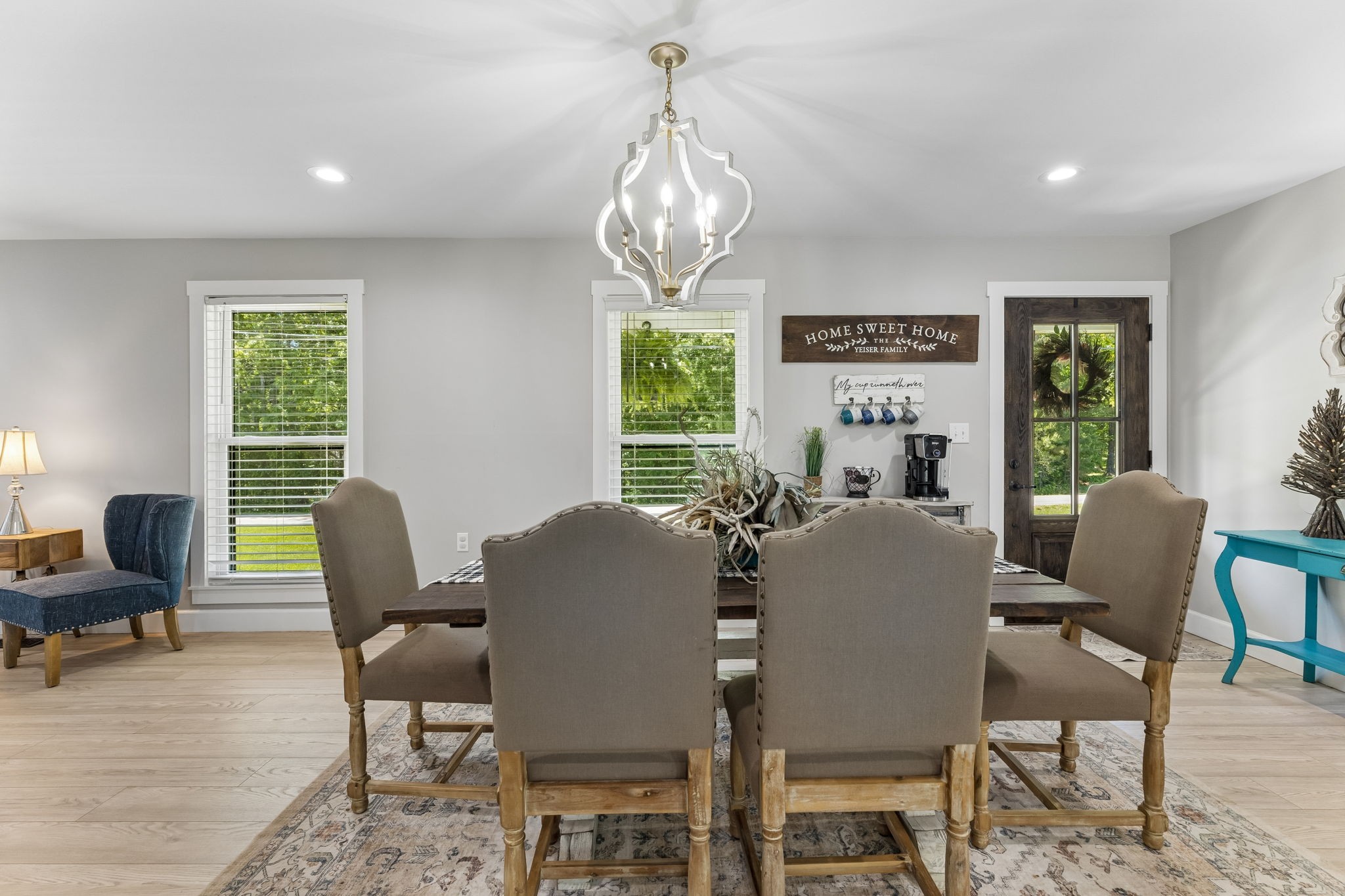 109 Indian Creek Road Hohenwald, TN 38462 - Photo 17 of 69 a view of a dining room with furniture window and outside view