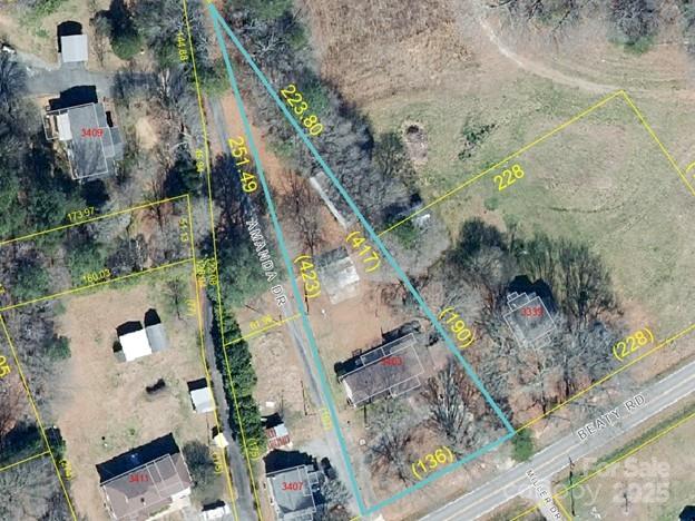 3403 Beaty Road Gastonia, NC 28056 - Photo 11 of 40 an aerial view of residential houses with outdoor space
