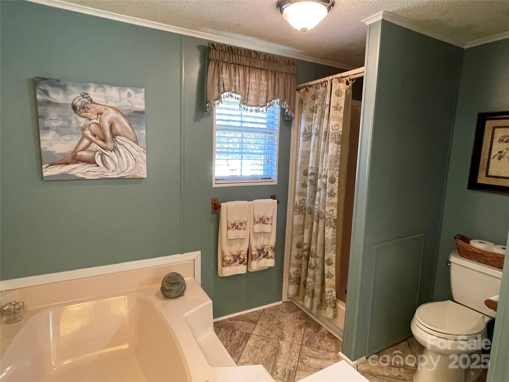 3403 Beaty Road Gastonia, NC 28056 - Photo 24 of 40 a bathroom with a toilet and a shower