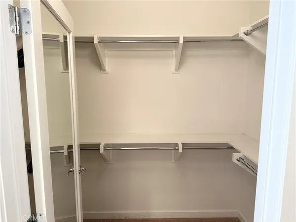 a close view of closet