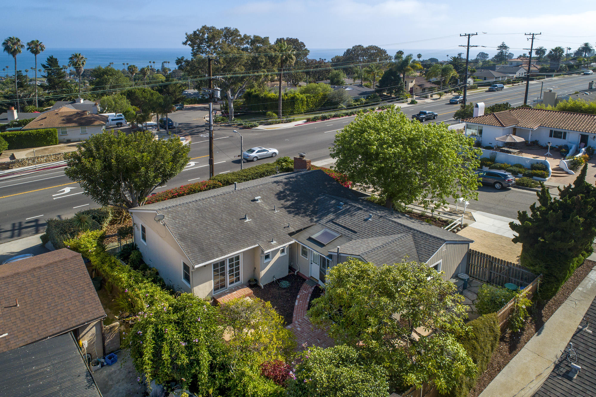 404 Terrace Road Santa Barbara, CA 93109 - Photo 5 of 22 Aerial Backyard