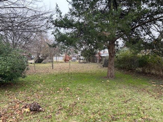a view of backyard with green space