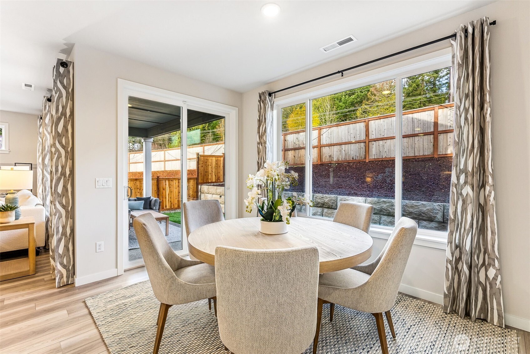 17535 Northeast Midnight Sun Loop Poulsbo, WA 98370 - Photo 15 of 38 a dining room with furniture window and outside view