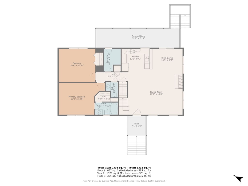 711 Scharlin Drive Pickens, SC 29671 - Photo 47 of 50 Main Level Floor 2D