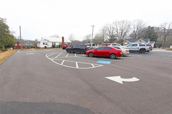 a car parked on the side of a street