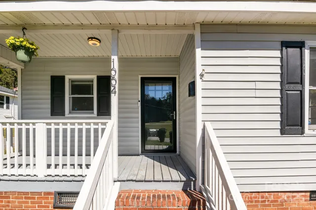 a view of a house with a porch