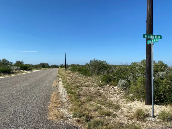 a street view with mountain view