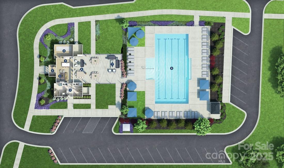 5348 Vernon Rdg Road, Unit 111 Huntersville, NC 28078 - Photo 13 of 14 an aerial view of a swimming pool