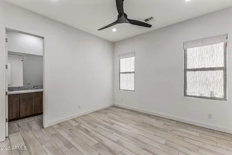 a view of a terrace with city view