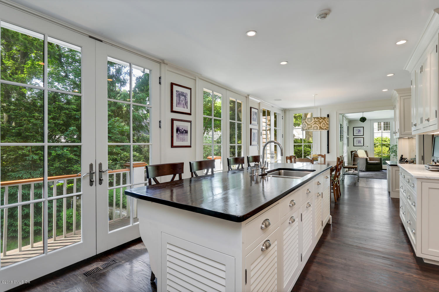 10 Owenoke Way Riverside, CT 06878 - Photo 4 of 35 Gourmet Kitchen with French Doors