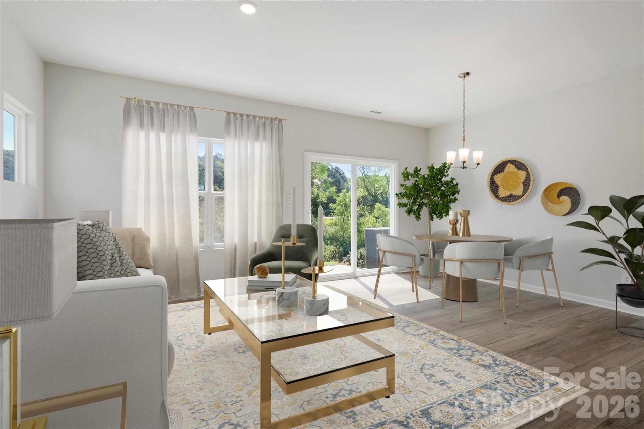3013 Kingsfield Road, Unit 48 Charlotte, NC 28208 - Photo 4 of 10 a living room with furniture and a large window
