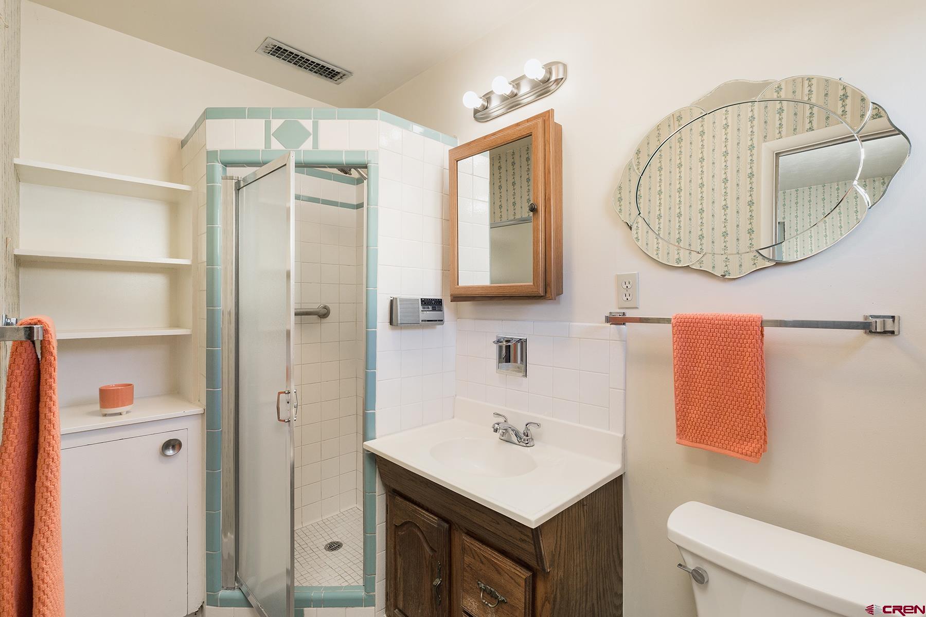 164 Riverview Drive Durango, CO 81301 - Photo 13 of 32 a bathroom with a sink a toilet and shower