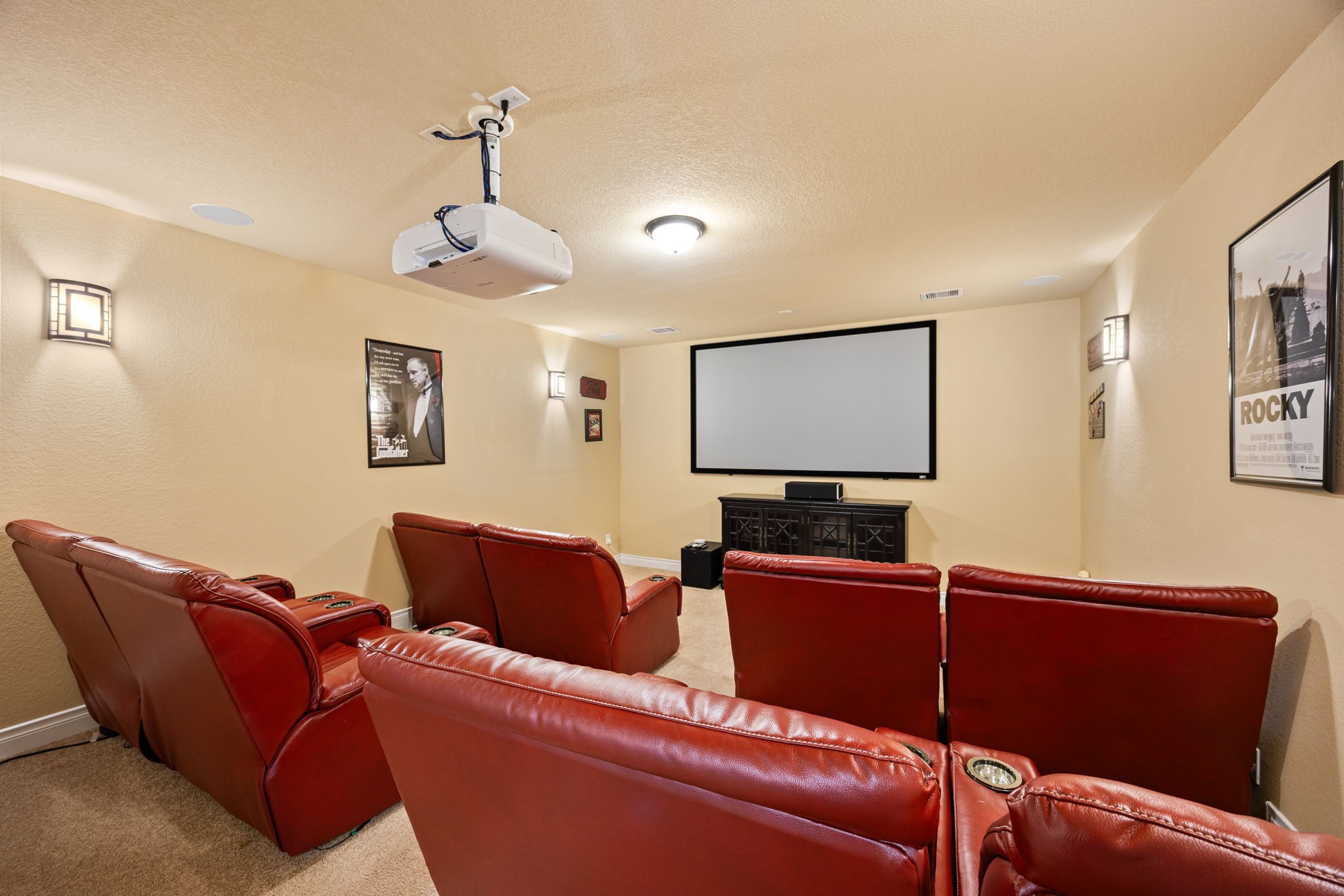 23421 Cannondale Loop Montgomery, TX 77316 - Photo 26 of 47 Entertain in style in this beautifully designed theater room with plush recliner seating and immersive projection system.