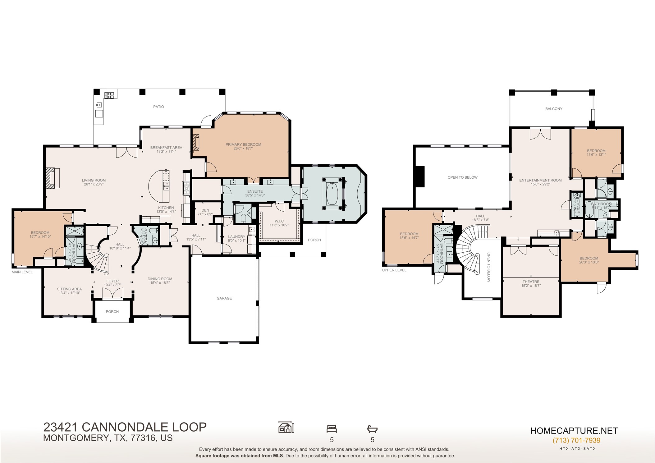 23421 Cannondale Loop Montgomery, TX 77316 - Photo 47 of 47 Thoughtfully designed two-story floor plan offering a functional layout with the primary suite on the main level, generous living spaces, and multiple secondary bedrooms upstairs. Ideal for everyday living, entertaining, and flexible use of space.