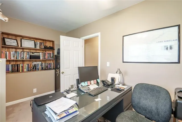 a room with gym equipment