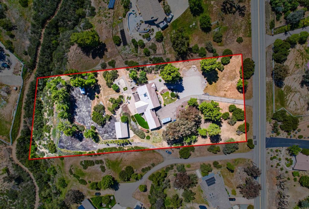 2444 Via Dieguenos Alpine, CA 91901 - Photo 57 of 69 an aerial view of a house with a yard and garden