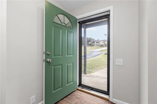 a view of a front door