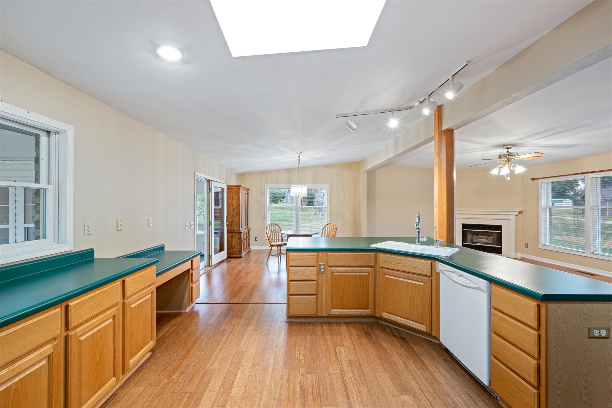 106 Lee Drive Springfield, TN 37172 - Photo 14 of 25 a large kitchen with stainless steel appliances lots of counter space and wooden floor