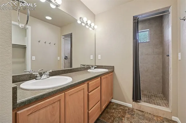 a bathroom with a window