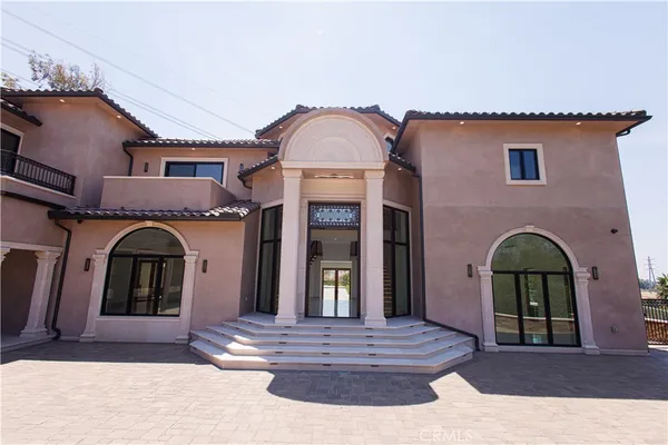 a front view of a house