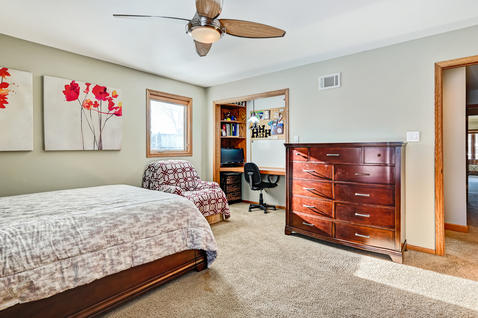 8300 South County Line Road Burr Ridge, IL 60527 - Photo 17 of 37 a bedroom with a bed and furniture