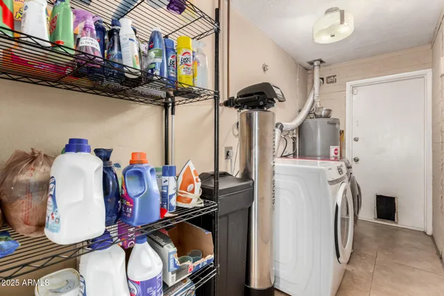 a living room filled with furniture