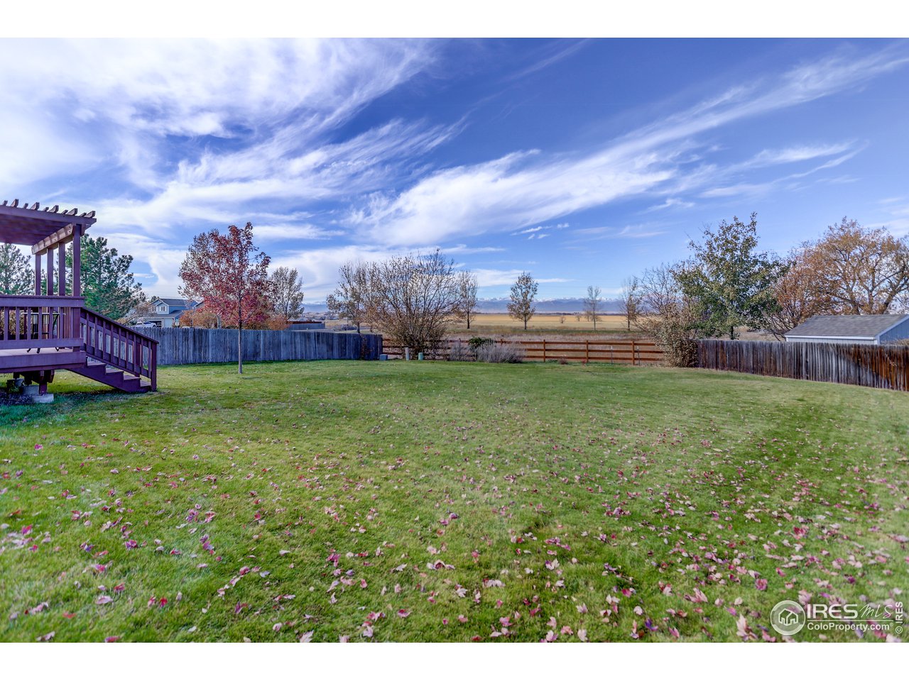 5403 Bobcat Street Frederick, CO 80504 - Photo 37 of 40 a view of yard with swimming pool and green space