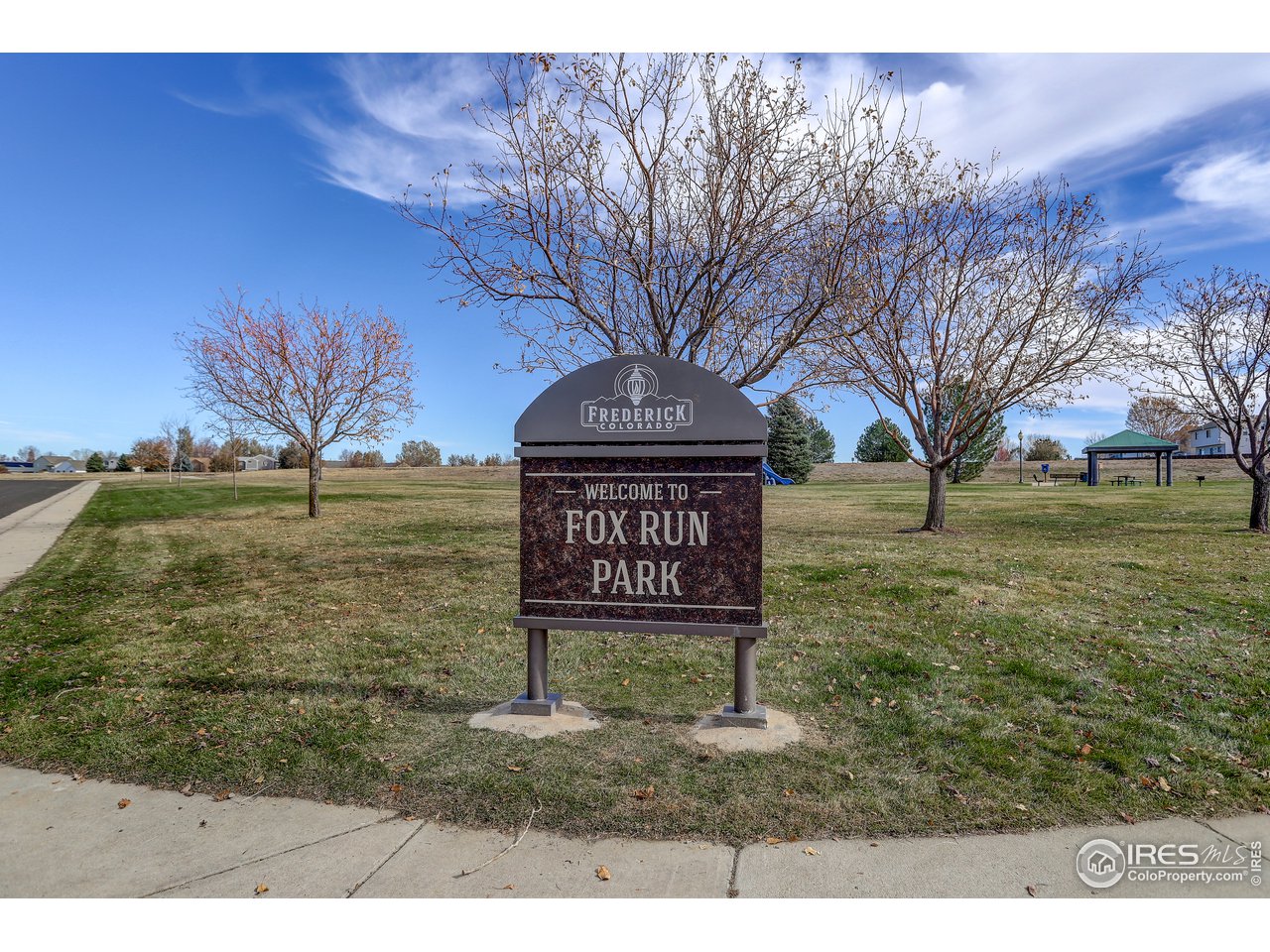 5403 Bobcat Street Frederick, CO 80504 - Photo 39 of 40 a view of a park with large trees