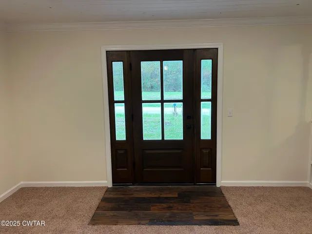 a view of front door