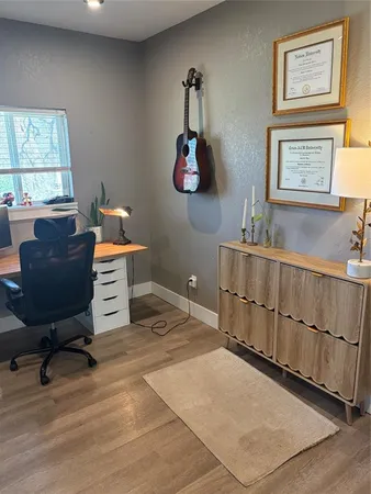 a room with furniture