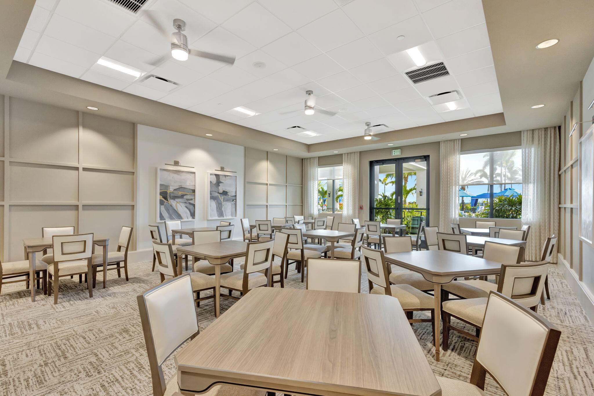 12447 Southwest Blue Mangrove Parkway Port St. Lucie, FL 34987 - Photo 70 of 80 a view of a dining room with furniture window and outside view