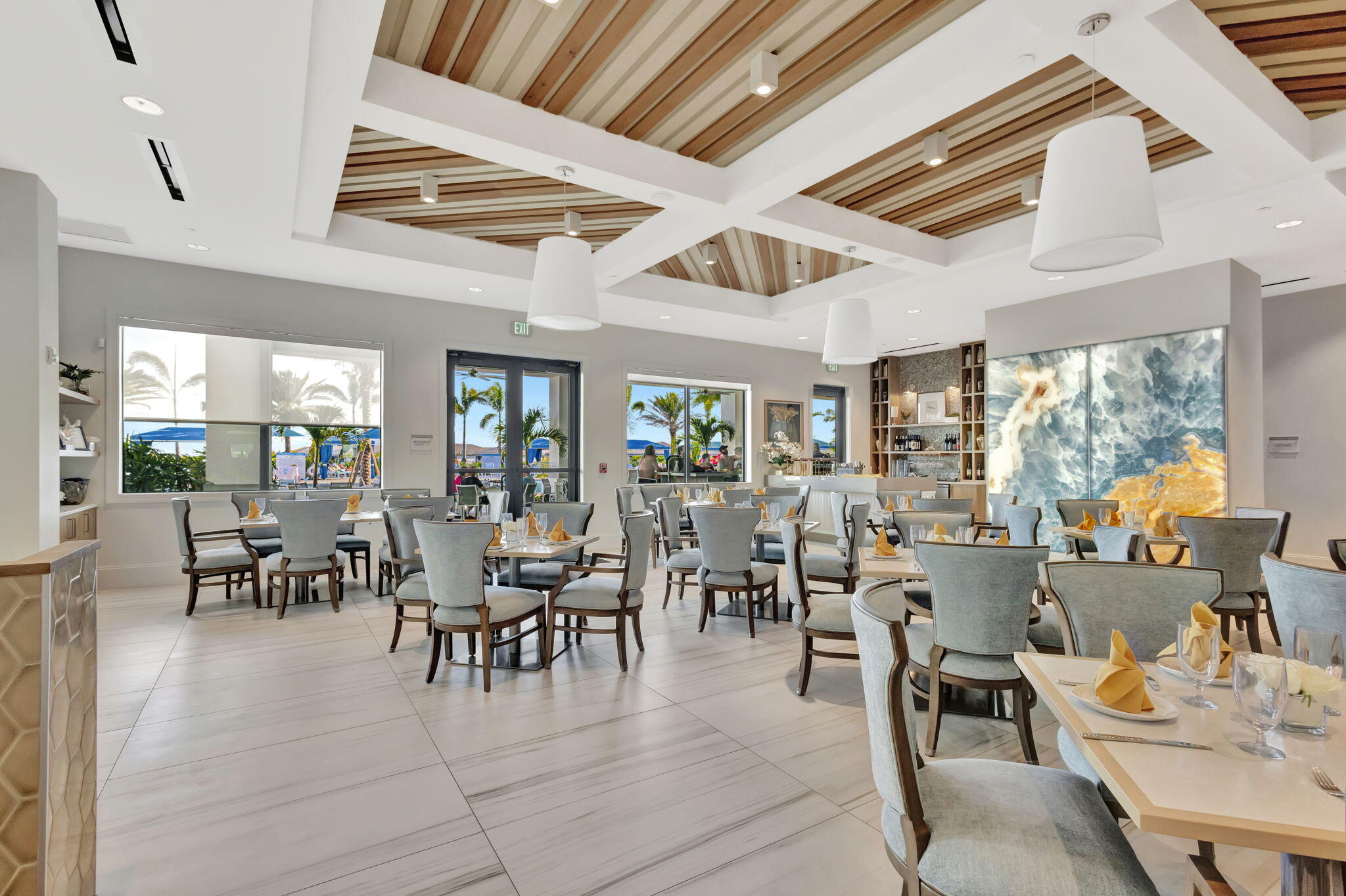 12447 Southwest Blue Mangrove Parkway Port St. Lucie, FL 34987 - Photo 76 of 80 a view of a dining room with furniture window and outside view
