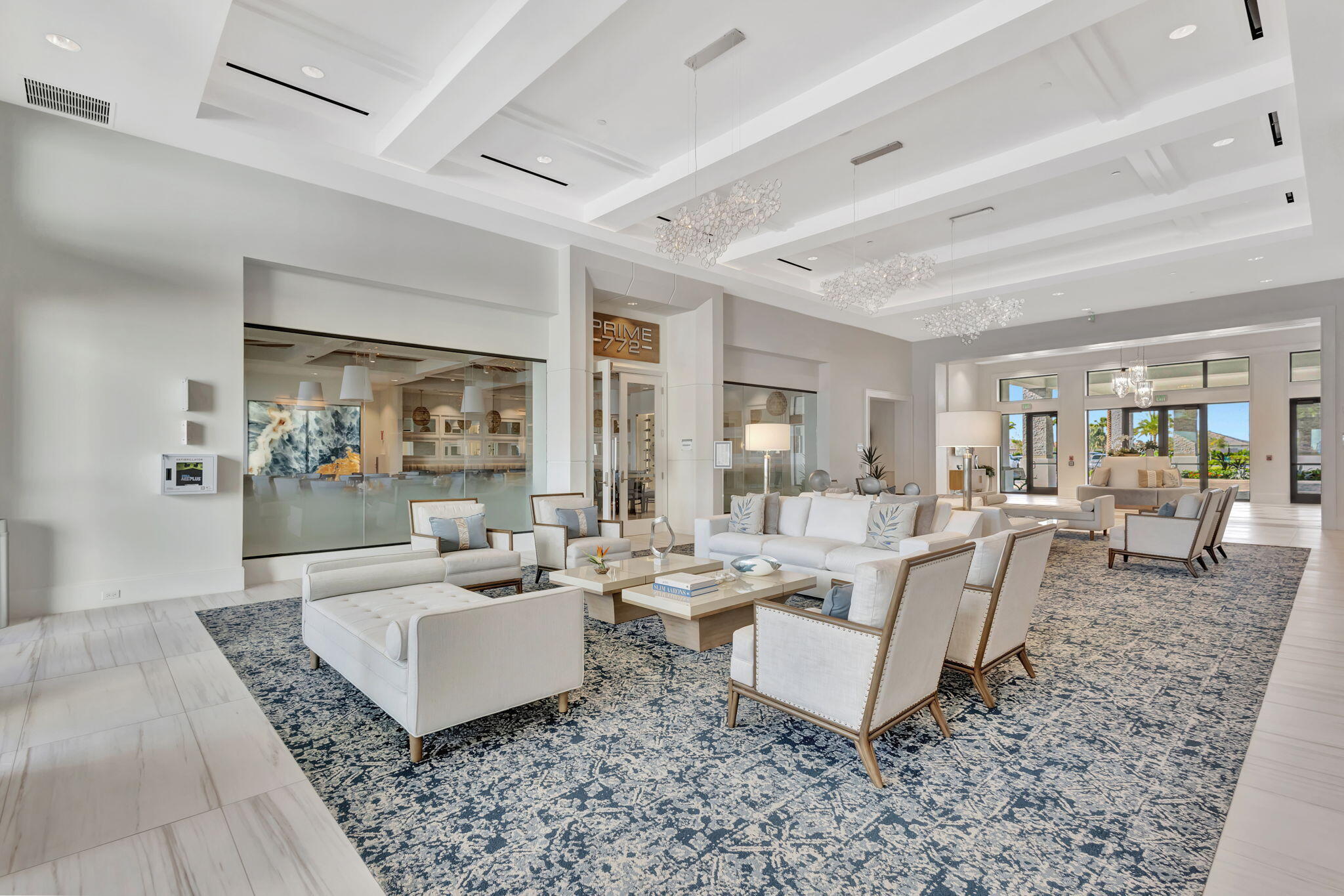 12447 Southwest Blue Mangrove Parkway Port St. Lucie, FL 34987 - Photo 80 of 80 a living room with fireplace furniture and a rug