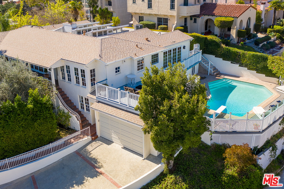 3347 Ley Drive Los Angeles, CA 90027 - Photo 1 of 54 a aerial view of a house with a yard and potted plants