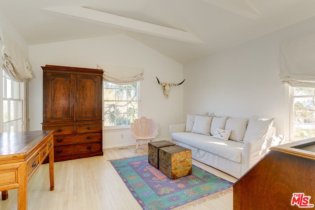 3347 Ley Drive Los Angeles, CA 90027 - Photo 34 of 54 a living room with furniture and wooden floor