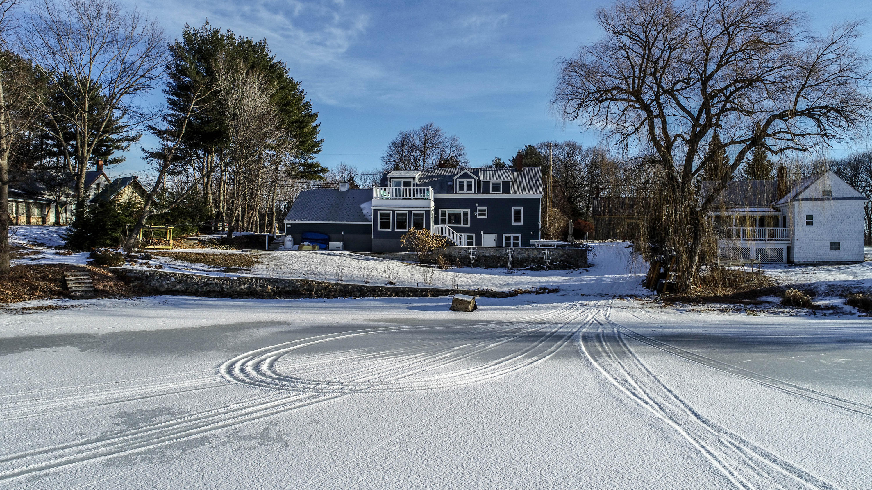 16 Emery Corner Road Limerick, ME 04048 - Photo 3 of 34 Aerial view from lake