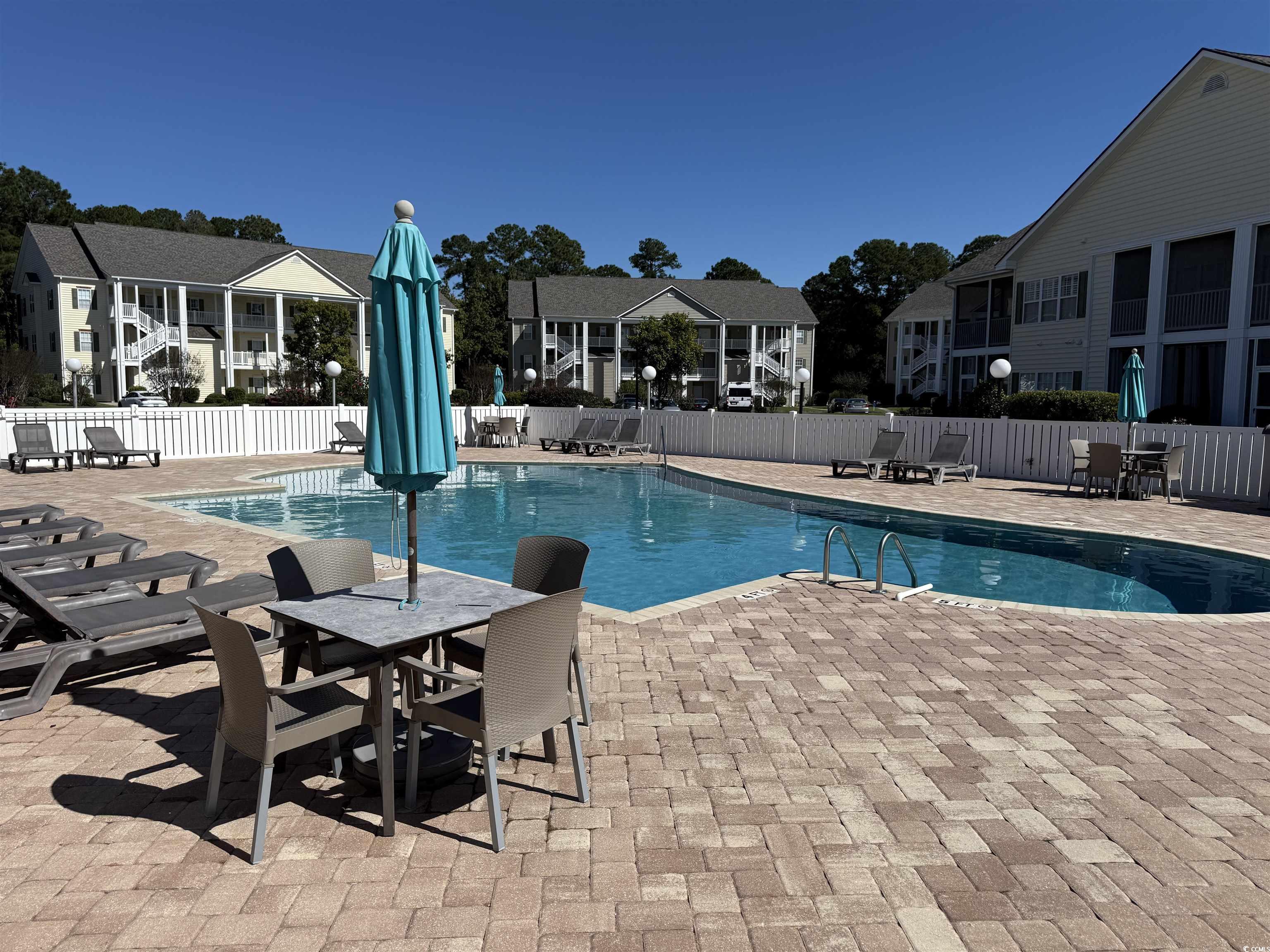 5858 Longwood Drive, Unit #204 Murrells Inlet, SC 29576 - Photo 13 of 13 Community pool featuring a patio and a residential view