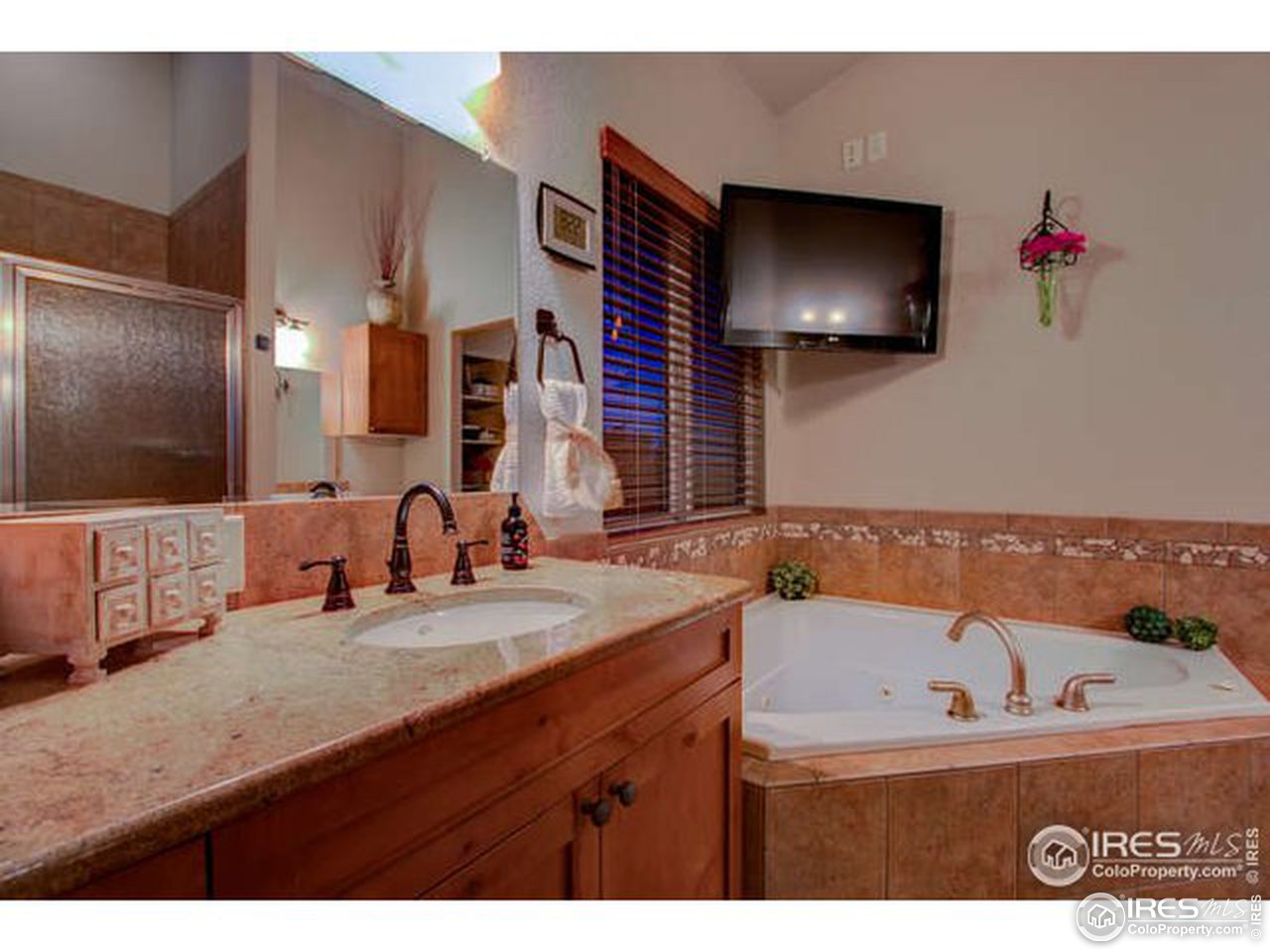 1441 Shelby Drive Berthoud, CO 80513 - Photo 24 of 40 a bathroom with a sink and a mirror