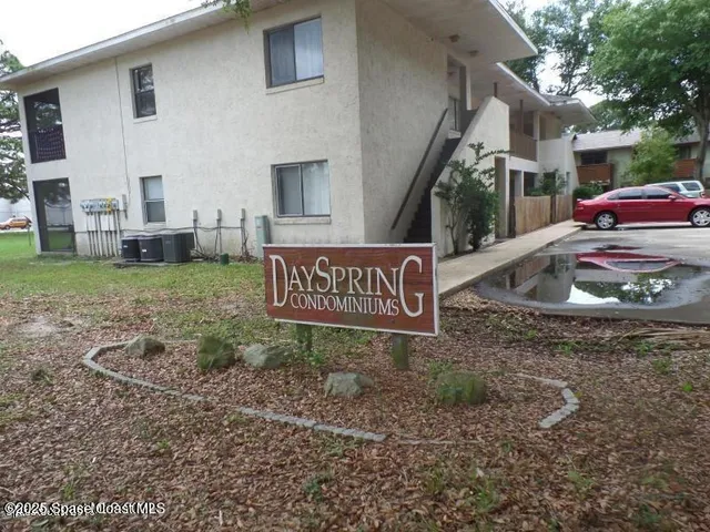 a view of outdoor space with sign board