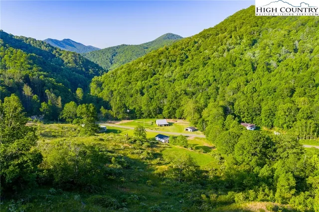 a view of a garden with an outdoor space