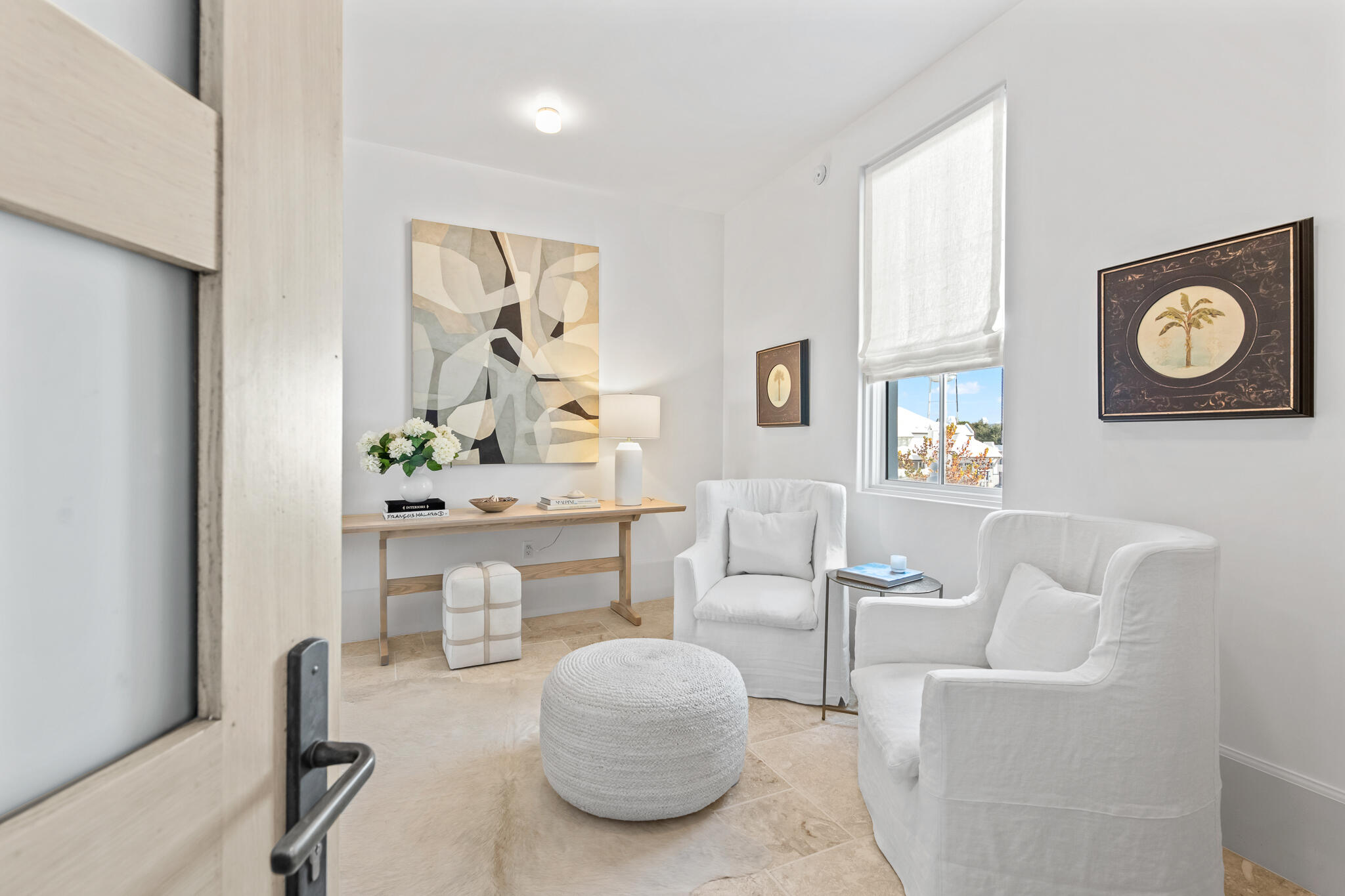 27 Admiralty Row, Unit 201 Inlet Beach, FL 32461 - Photo 2 of 35 a living room with furniture and a wall painting