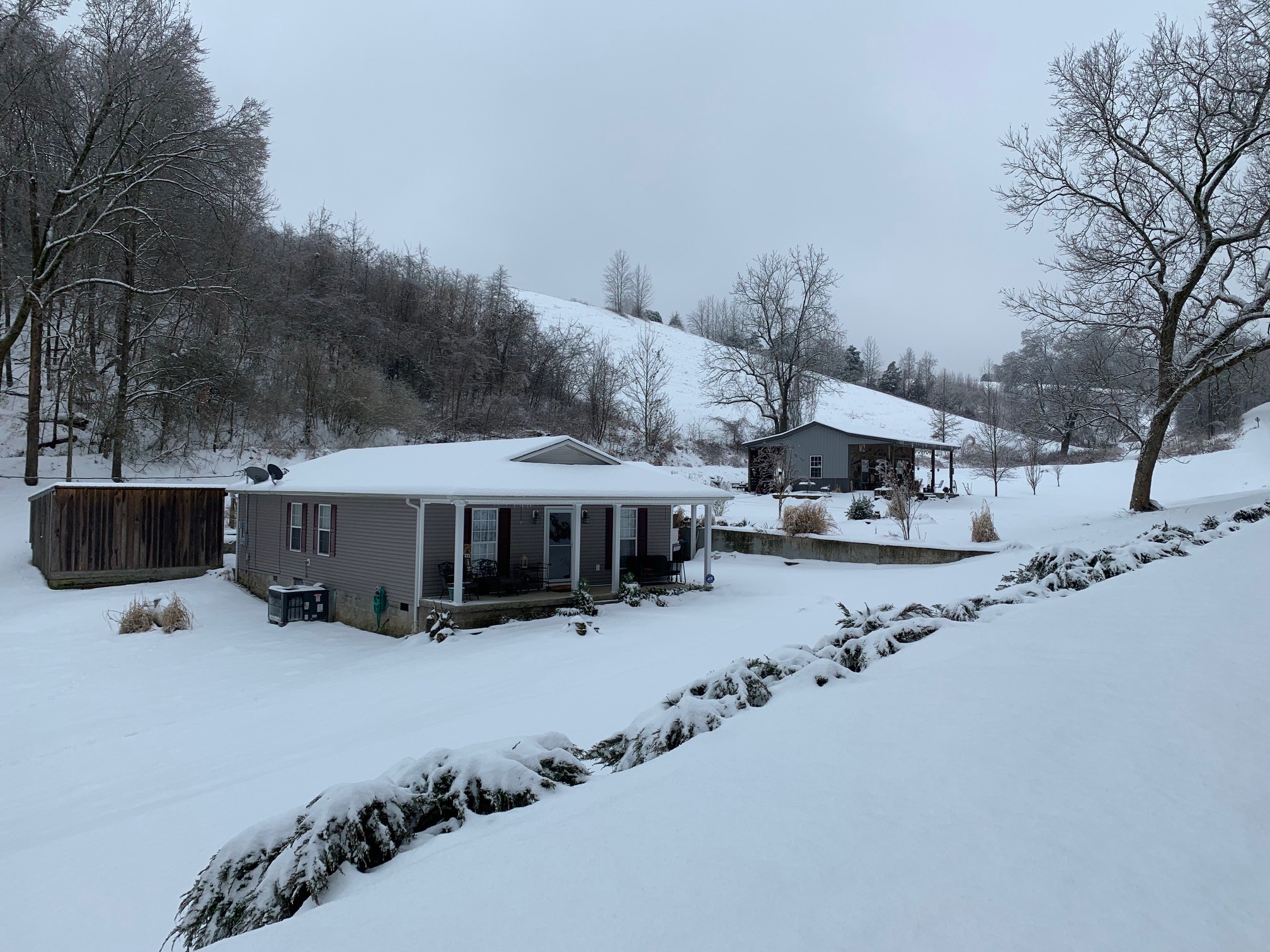 525 York Hollow Road Pulaski, TN 38478 - Photo 48 of 48 a view of a house with a snow in the yard