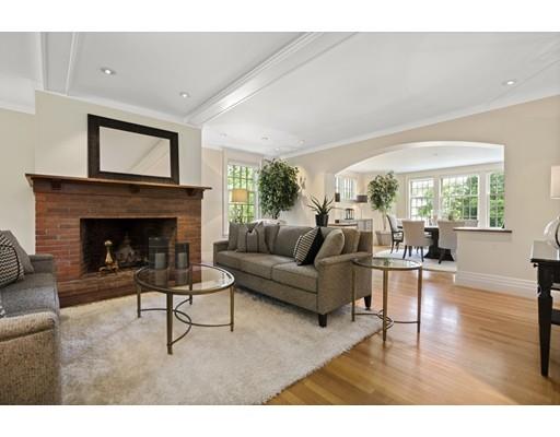 14 Byron Road Weston, MA 02493 - Photo 14 of 33 a living room with furniture and a fireplace