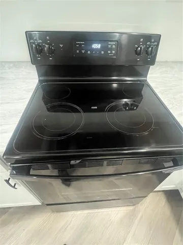 a close view of stove